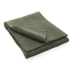Écharpe fabriquée en matériau durable en tricot Impact Polylana couleur vert quatrième vue
