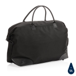 Grand sac de voyage recyclé pour le week-end Impact RPET couleur noir