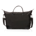 Grand sac de voyage recyclé pour le week-end Impact RPET couleur noir troisième vue