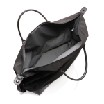 Grand sac de voyage recyclé pour le week-end Impact RPET couleur noir sixième vue