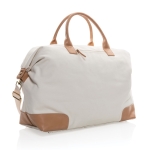 Sac personnalisable en toile recyclée Getaway Recycled couleur blanc cassé
