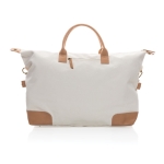 Sac personnalisable en toile recyclée Getaway Recycled couleur blanc cassé deuxième vue