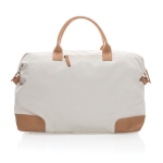 Sac personnalisable en toile recyclée Getaway Recycled couleur blanc cassé troisième vue