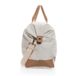 Sac personnalisable en toile recyclée Getaway Recycled couleur blanc cassé quatrième vue