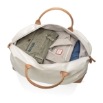 Sac personnalisable en toile recyclée Getaway Recycled couleur blanc cassé sixième vue