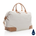 Sac personnalisable en toile recyclée Getaway Recycled couleur blanc cassé septième vue