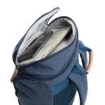 Sac à dos pour ordinateur publicitaire de 15´´ recyclée Getaway couleur bleu cinquième vue