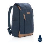Sac à dos pour ordinateur publicitaire de 15´´ recyclée Getaway couleur bleu septième vue