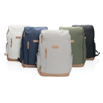 Sac à dos pour ordinateur publicitaire de 15´´ recyclée Getaway couleur bleu