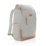 Sac à dos pour ordinateur publicitaire de 15´´ recyclée Getaway couleur gris septième vue