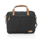 Sac à main pour ordinateur 15,6” recyclé de qualité et formel Getaway couleur noir deuxième vue