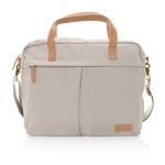 Sac à main pour ordinateur 15,6” recyclé de qualité et formel Getaway couleur gris deuxième vue