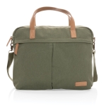 Sac à main pour ordinateur 15,6” recyclé de qualité et formel Getaway couleur vert