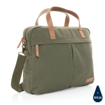 Sac à main pour ordinateur 15,6” recyclé de qualité et formel Getaway couleur vert deuxième vue