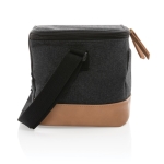 Sac isotherme publicitaire haut de gamme pour 6 canettes Getaway couleur noir quatrième vue