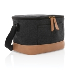 Sac isotherme publicitaire haut de gamme pour 6 canettes Getaway couleur noir sixième vue