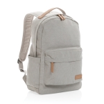 Sacs à dos en toile recyclée pour ordinateurs de 14´´ School Getaway couleur gris