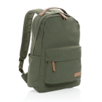 Sacs à dos en toile recyclée pour ordinateurs de 14´´ School Getaway couleur vert sixième vue