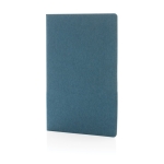 Carnet à couverture souple certifié FSC A5 feuilles rayées Soft Forest couleur bleu