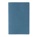 Carnet à couverture souple certifié FSC A5 feuilles rayées Soft Forest couleur bleu deuxième vue