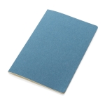 Carnet à couverture souple certifié FSC A5 feuilles rayées Soft Forest couleur bleu quatrième vue