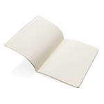 Carnet à couverture souple certifié FSC A5 feuilles rayées Soft Forest couleur bleu cinquième vue