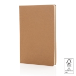 Carnet rigide avec certification FSC A5 avec pages lignées Hard Forest couleur marron