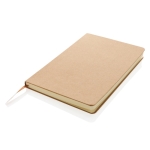 Carnet rigide avec certification FSC A5 avec pages lignées Hard Forest couleur marron quatrième vue