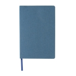 Carnet rigide avec certification FSC A5 avec pages lignées Hard Forest couleur bleu deuxième vue
