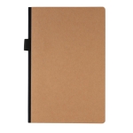 Carnet avec poche et certificat FSC® A5 pages lignées Deluxe Forest couleur marron deuxième vue