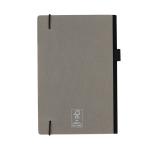 Carnet avec poche et certificat FSC® A5 pages lignées Deluxe Forest cinquième vue
