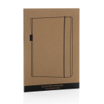 Carnet avec poche et certificat FSC® A5 pages lignées Deluxe Forest vue avec boîte