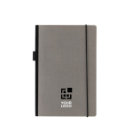 Carnet avec poche et certificat FSC® A5 pages lignées Deluxe Forest avec zone d'impression