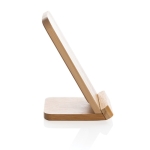 Support en bambou avec chargeur sans fil Natura Stand FSC couleur marron cinquième vue