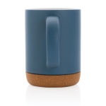 Tasse en céramique avec base en liège et couleur mate 280 ml Cork Base couleur bleu troisième vue