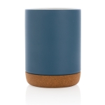 Tasse en céramique avec base en liège et couleur mate 280 ml Cork Base couleur bleu quatrième vue