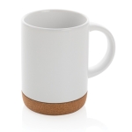 Tasse en céramique avec base en liège et couleur mate 280 ml Cork Base couleur blanc