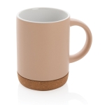 Tasse en céramique avec base en liège et couleur mate 280 ml Cork Base couleur marron clair