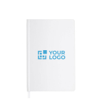 Carnet en papier de pierre A5 avec pages lignées Stone Paper Impact couleur blanc cinquième vue