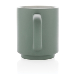 Tasse pour entreprise en céramique empilable au design coloré 180ml couleur vert menthe troisième vue