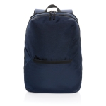 Sac à dos de transport pour PC de 15,6´´ en polyester recyclé Daypack couleur bleu marine deuxième vue
