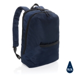 Sac à dos de transport pour PC de 15,6´´ en polyester recyclé Daypack couleur bleu marine septième vue