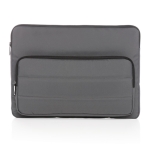 Housse pour PC portable recyclée avec poche latérale 15,6” Pocket RPET couleur gris foncé