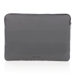 Housse pour PC portable recyclée avec poche latérale 15,6” Pocket RPET couleur gris foncé troisième vue