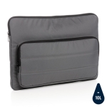 Housse pour PC portable recyclée avec poche latérale 15,6” Pocket RPET couleur gris foncé sixième vue