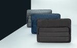 Housse pour PC portable recyclée avec poche latérale 15,6” Pocket RPET couleur gris foncé vue d'ambiance