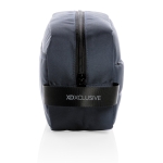 Trousse de toilette en matériaux recyclés Pocket Impact RPET couleur bleu marine quatrième vue