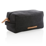 Trousse de toilette en toile idéale pour les bagages à main Casual couleur noir