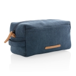 Trousse de toilette en toile idéale pour les bagages à main Casual couleur bleu