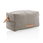Trousse de toilette en toile idéale pour les bagages à main Casual couleur gris